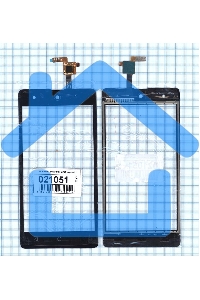 Сенсорное стекло (тачскрин) для Micromax Q349 Canvas Selfie 4, черное