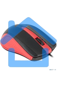 Мышь проводная Acer OMW012 черный/красный, 1200 dpi, USB, кнопки - 3