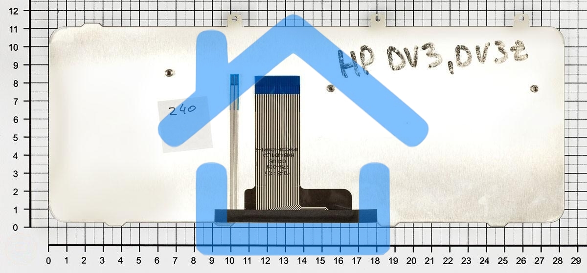 Клавиатура для ноутбука HP Pavilion DV3-1000 DV3z-1000 бронза с подсветкой