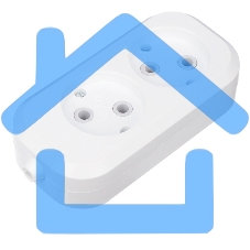 Колодка Rexant 2 гнезда без заземления