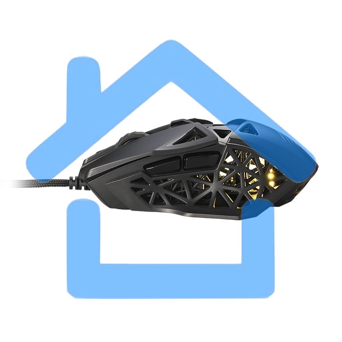 Мышь проводная Mad Catz M.O.J.O. M1 черный, 12000 dpi, USB, кнопки - 8