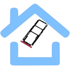 Лоток для SIM-карты Xiaomi Redmi 6 Pro красный