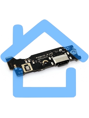 Нижняя плата с разъемом зарядки и микрофоном для Xiaomi Redmi Note 10 Pro