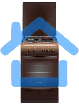 Плита электрическая Gefest 5140 0001 коричневый, конфорок 3 шт, духовка 55 л, 50 см x 85 см x 58.5 см