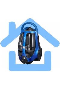 Пылесос Samsung VCC8836V36/XEV синий, 430/2200 Вт, уборка сухая, пылесборник контейнер 2 л