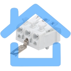 Клемма пружинная соединительная КСП 3-полюсная с заземлением и с монтажными ножками (100 шт./уп.) Rexant