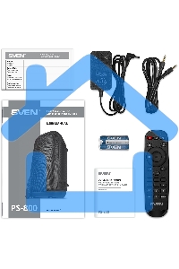 Колонка портативная Sven PS-800 черный 100W 2.0 BT 10м 4400mAh