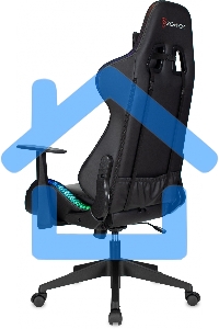 Кресло игровое Zombie GAME RGB черный эко.кожа/ткань крестов. пластик