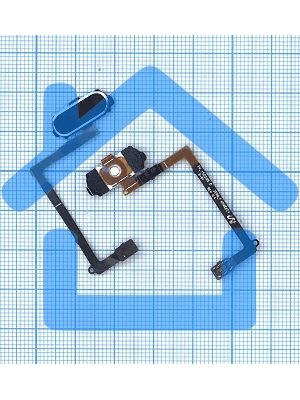 Кнопка HOME в сборе с механизмом и шлейфом для Samsung Galaxy S6 SM-G920F синяя