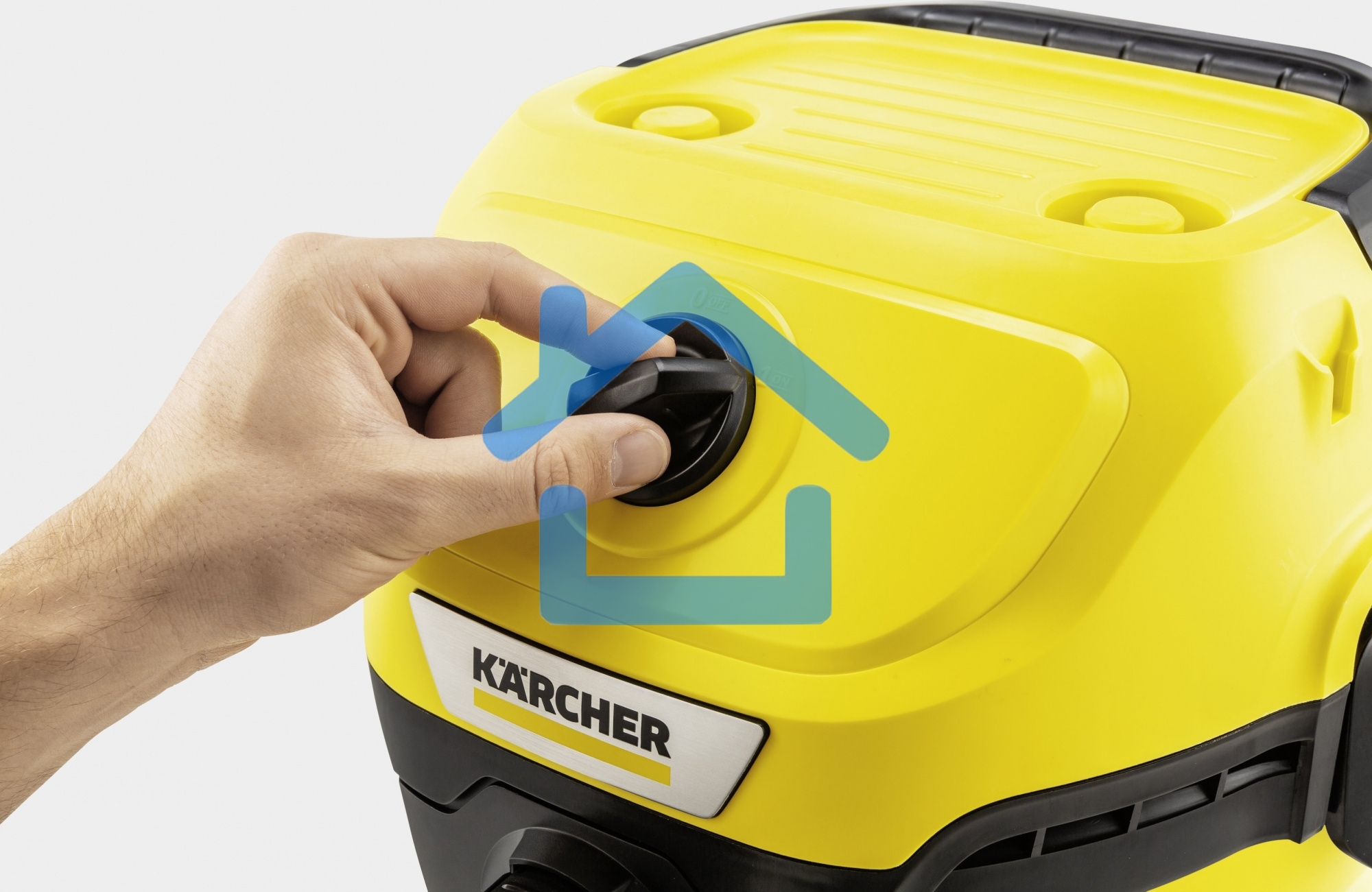 Строительный пылесос Karcher WD 3 S V-17/4/20 желтый, 1000 Вт, уборка сухая/сбор воды, пылесборник мешок/контейнер, 17 л