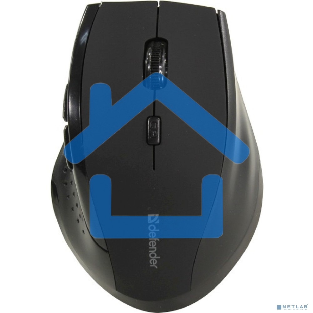 Мышь беспроводная Defender Accura MM-365 черный, 1600 dpi, радиоканал, USB, кнопки - 6