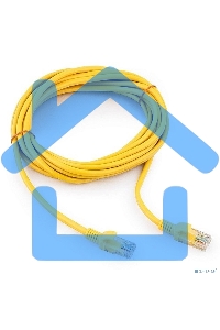 Патч-корд UTP Cablexpert кат.5e, 5м, литой, многожильный (желтый)