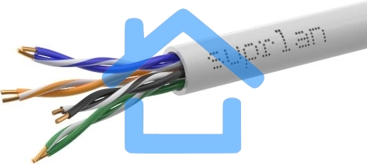 Кабель информационный Suprlan Standard 01-0328-9, кат.5E U/UTP 4 пары 24AWG, PVC, внутренний, 305м, серый
