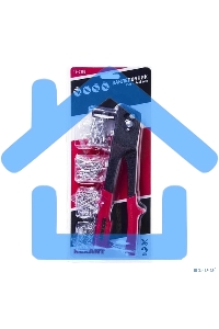 Заклепочник Rexant, 2,4-4,8 мм, 240 мм, 60 заклепок в комплекте