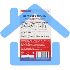 Клеевые стержни Rexant, Ø7 мм, 100 мм, красные, 6 шт., блистер
