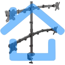 Кронштейн ONKRON D421E для четырех мониторов 13