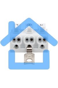 Клемма пружинная соединительная КСП 3-полюсная с заземлением и с монтажными ножками (100 шт./уп.) Rexant