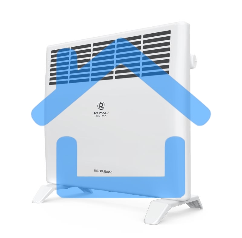 Конвектор Royal Clima REC-R1500M белый, 1500 Вт, 20 м2, термостат