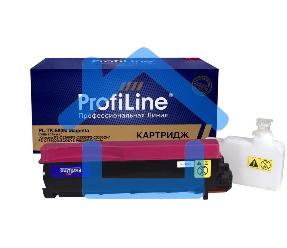 Тонер-кит PL-TK-560M для принтера Kyocera FS-C 5300DN/5350DN/ECOSYS P6030cdn 12000 копий Magenta ProfiLine