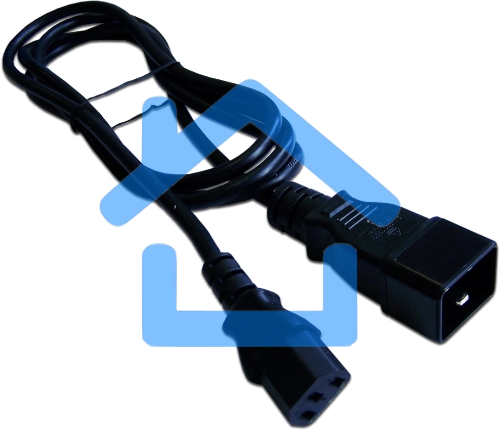 Шнур питания Lanmaster С13-C20, 3х0.75, 220В, 10А, черный, 5 метров