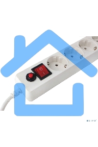 Сетевой фильтр Гарнизон EHLW-2 5р 10А 3м белый