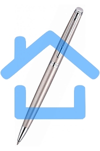 Ручка шариковая Waterman Hemisphere (CWS0920470) Steel CT M, синие чернила, подарочная коробка