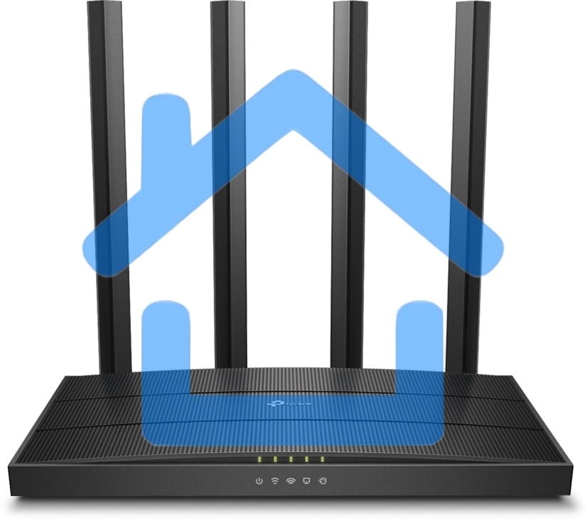 Роутер беспроводной TP-Link Archer C80 AC1900 10/100/1000BASE-TX черный