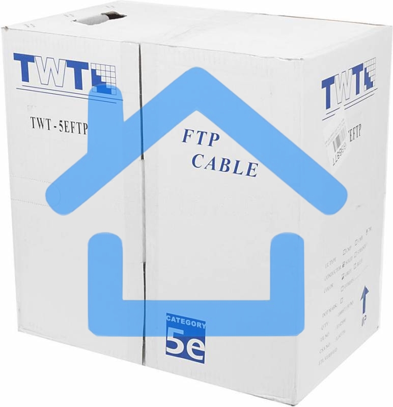 Кабель информационный Lanmaster TWT-5EFTP кат.5е SF/UTP общий экран в оплетке 4X2X24AWG PVC внутренний 305м серый