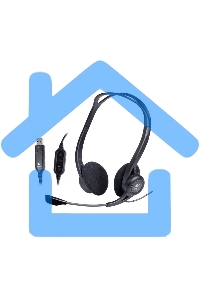 Наушники с микрофоном Logitech 960 черный 2.4м накладные оголовье (981-000100)