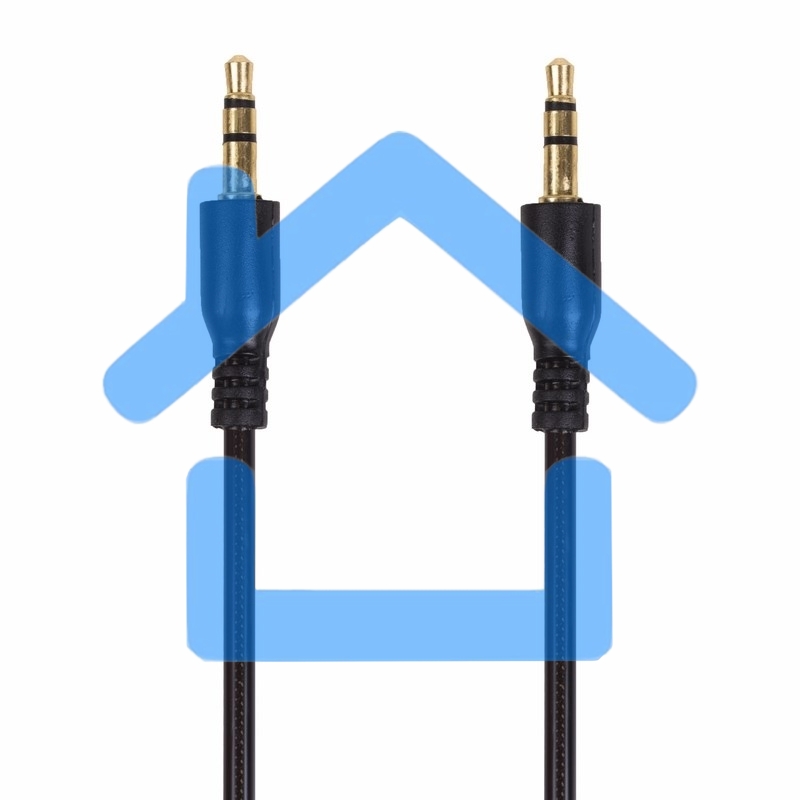 Аудиокабель AUX Rexant 3.5 мм гелевый 1 м черный