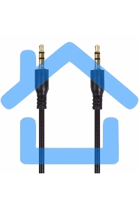 Аудиокабель AUX Rexant 3.5 мм гелевый 1 м черный