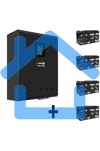 Комплект Источник бесперебойного питания EX296003RUS + батарея 150Aч EX282990RUS 4шт ExeGate FineSine SX-3000.LCD.AVR.2SH.T + батарея ExeGate DT 12150 (12В, 150Ач) 4шт