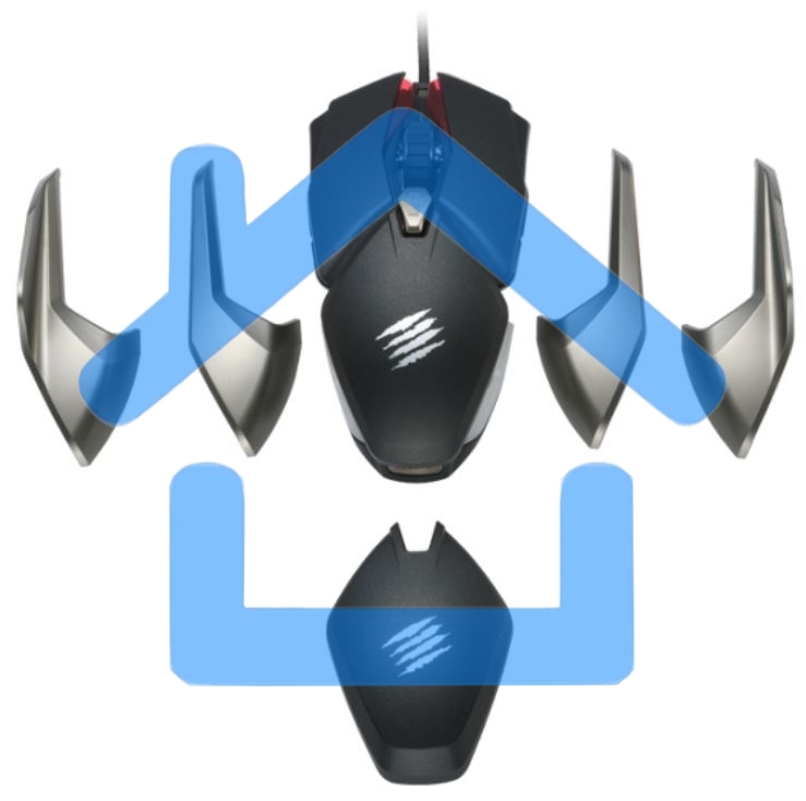 Мышь проводная Mad Catz B.A.T. 6+ черный, 16000 dpi, USB, кнопки - 10