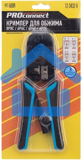 Кримпер PROconnect HT-568R для обжима 8P8C, 6P6C