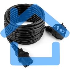 Кабель Gembird Power 250V 10A EUR, VDEКабель питания сетевой, Евровилка, заземление, 5m (PC-186-VDE-5M)