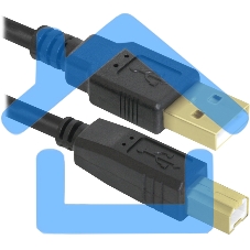 Кабель Defender USB04-06 PRO Кабель USB 2.0 для соед. 1.8м AM/BM, зол.конт, 2фер.фил.