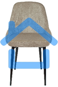 Стул для кухни Бюрократ KF-5 Light 21 песочный, металл черный на ножках (KF-5/LT21)