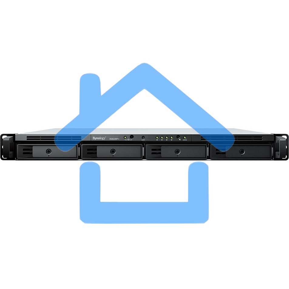 СХД стоечное исполнение 4BAY 1U NO HDD RS822RP+ SYNOLOGY