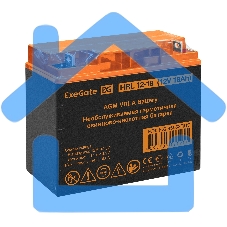 Аккумуляторная батарея ExeGate EX285662RUS HRL 12-18 (12V 18Ah, клеммы F3 (болт М5 с гайкой))