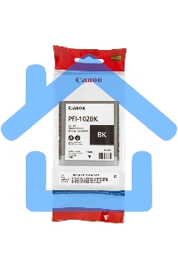 Картридж струйный Canon PFI-102Bk (0895B001) черный (130 мл.) для Canon iPF605, iPF610, iPF650, iPF655, iPF710, iPF750, iPF755, LP17, iPF510