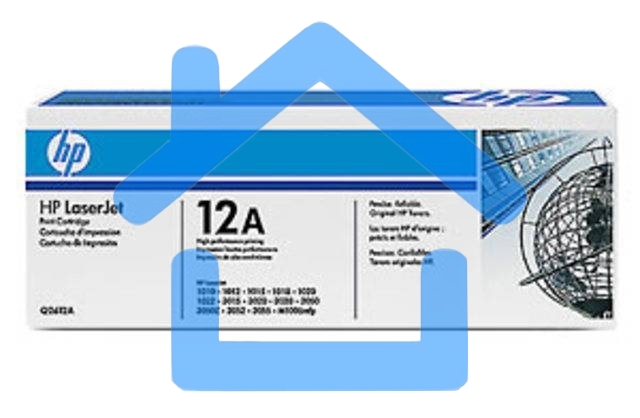 Картридж лазерный HP Q2612A черный для LaserJet 1010/1018/1020/1012/1015/3015/3020/3030 (2000стр.)
