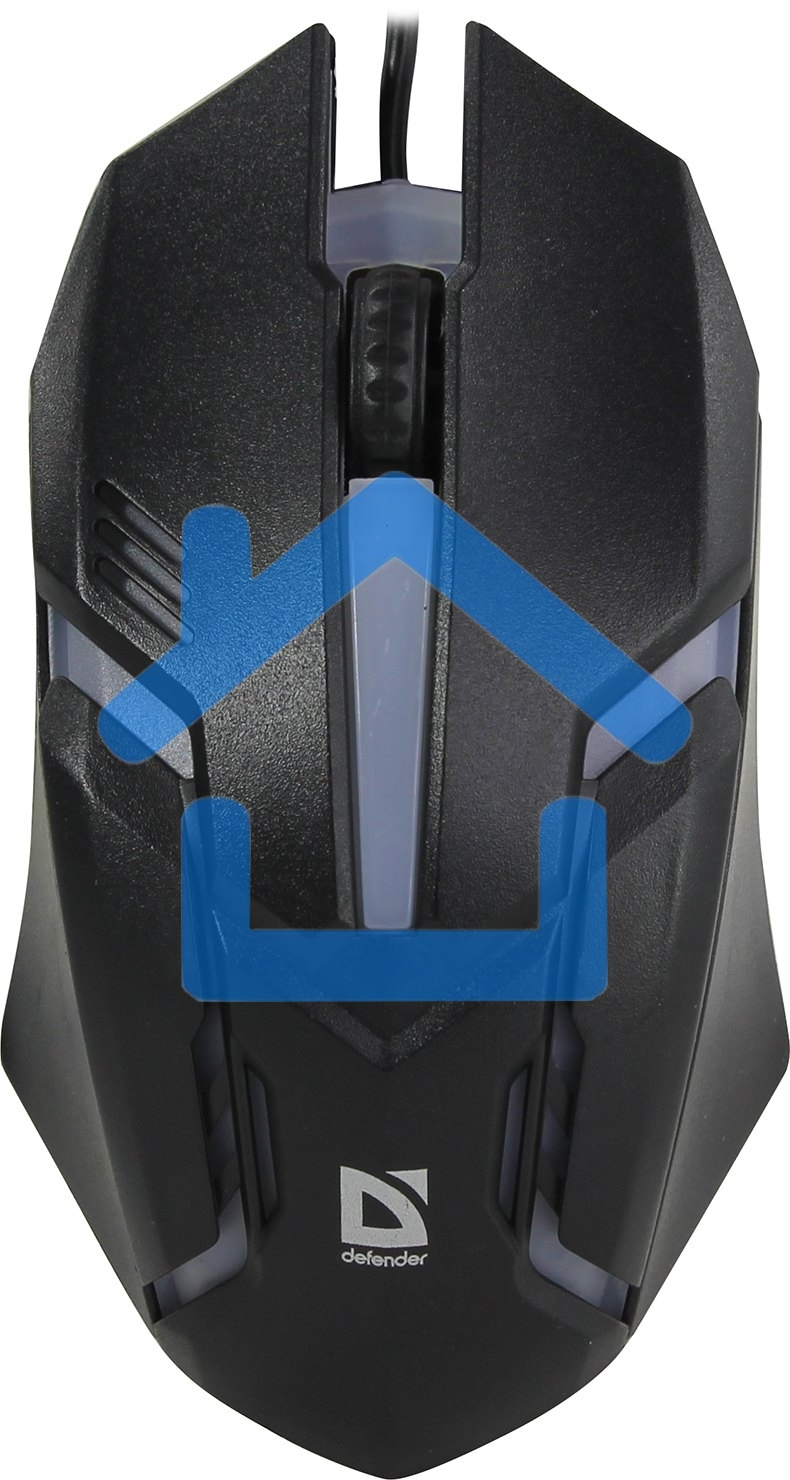 Мышь проводная Defender Hit MB-550 черный, 1600 dpi, USB, кнопки - 4