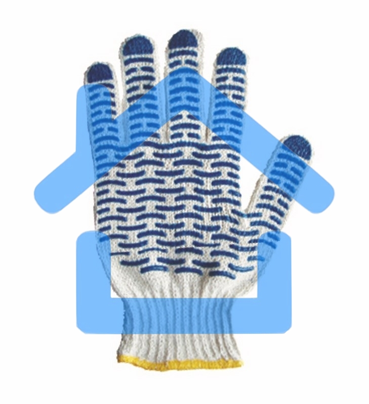 Перчатки Rexant 09-0201 х/б с покрытием ПВХ (