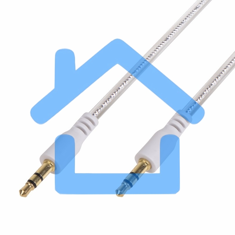 Аудиокабель AUX Rexant 3.5 мм гелевый 1 м белый