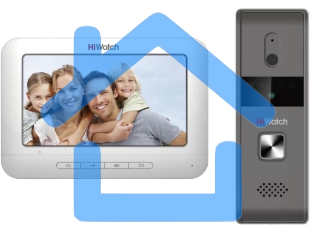 Видеодомофон Hikvision DS-D100KF белый