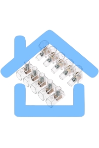 Концевой зажим винтовой изолированный КЗВИ 4 мм (5х1) (20 шт./уп.) Rexant