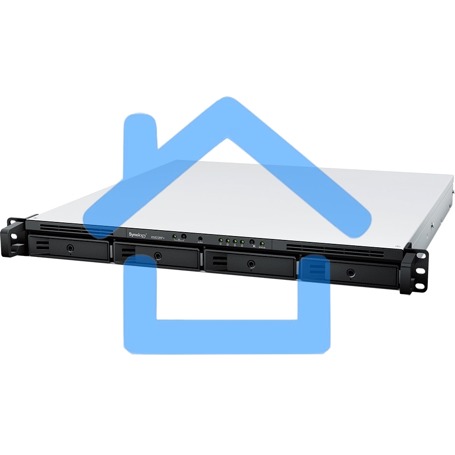 СХД стоечное исполнение 4BAY 1U NO HDD RS822RP+ SYNOLOGY