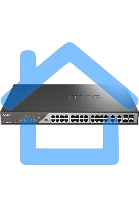 Сетевой коммутатор Smart L2 Surveillance Switch 24х1000Base-T PoE (8 PoE ports 802.3bt 90W), 4xCombo 1000Base-T PoE/SFP, PoE Budget 518W, Long-range PoE up to 250m