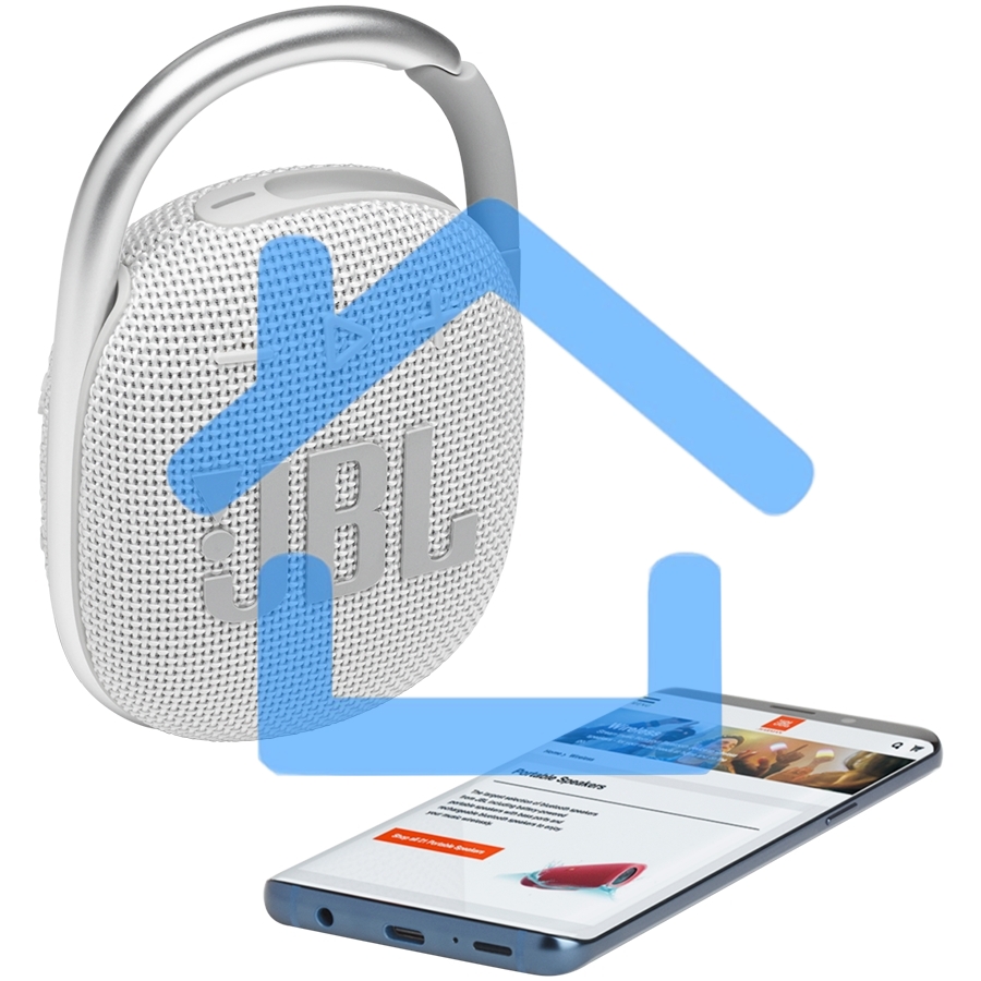 Портативная акустическая система JBL CLIP 4, белый