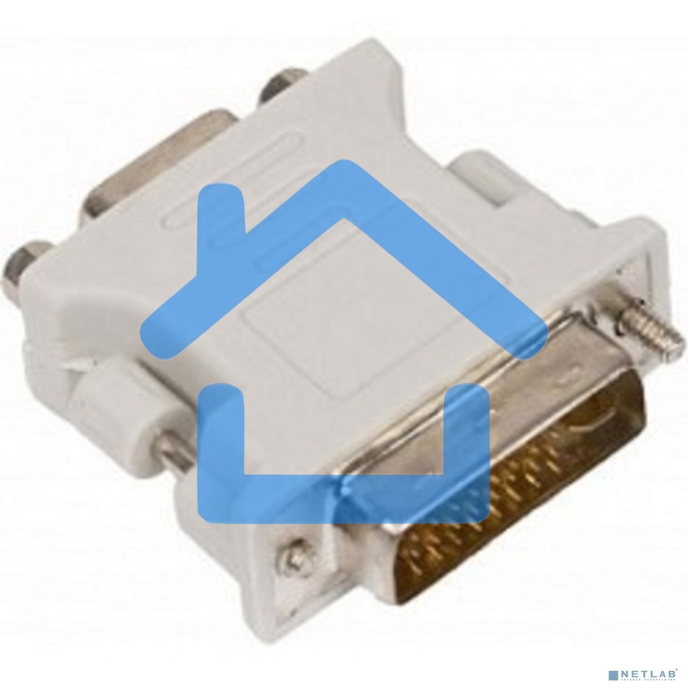 Переходник DVI-I (M) в VGA(SVGA) (F) ExeGate, позолоченные контакты, экранирование